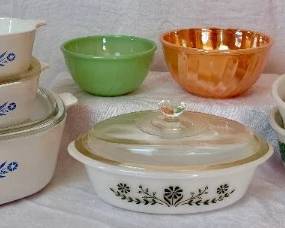 Vintage Hazel Atlas, Corning Ware, Fire King and Glasbake Serving Dishes