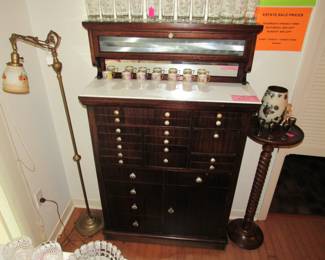 Antique dental cabinet