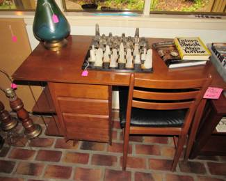 MCM desk with chair