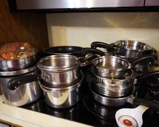 Waterless cookware, stove top pressure cooker,