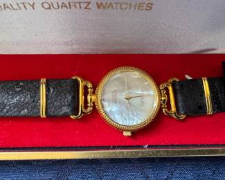 Adolfo mother of pearl watch - new with tags