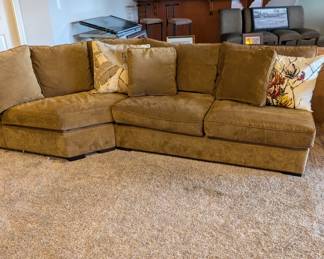Sectional from Arhaus with full sleeper.Good condition 350.