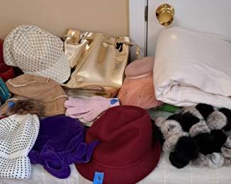 Purses, hats, and gloves