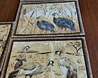 Place mats-- four and all different