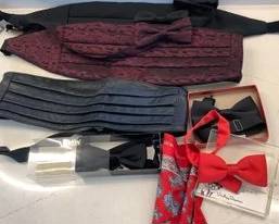 Tuxedo ties, cummerbunds
