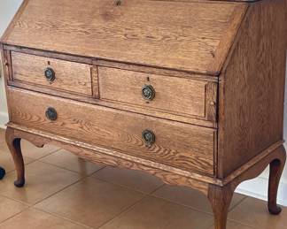 Antique Drop-top Bankers Desk