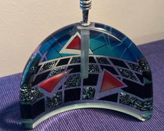 signed Joan Irving 1990 Art Deco Style Perfume Bottle