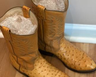 Vintage Ostrich Boots, men size 9