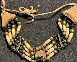 Native American Collar Necklace With Polar Bear