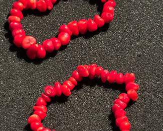 2 Red Coral Bracelets