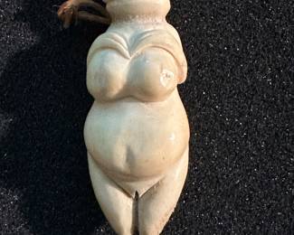 Carved Soapstone Fertility Pendant