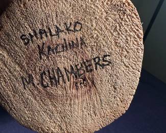 Shalako kachina signed