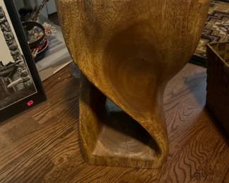 Custom Carved Wood Modern Native Inspired Design
