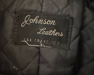 Vintage Jonson Leathers Black Jacket (Rare) Made in San Francisco