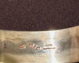 Silver marking on polar bear bracelet