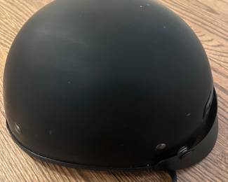 Vintage quarter motorcycle riding helmet