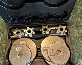 Metal Hand Weights in carry Case