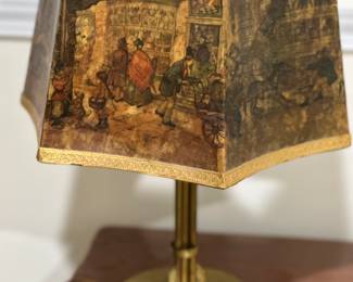 Elegant Vintage Lamp With Brass Native Arrows Base
