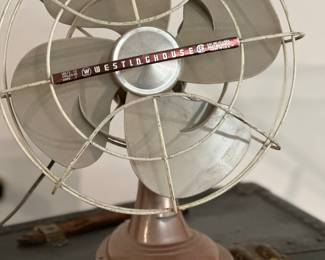 Vintage Westinghouse 12" Oscillating Bullet Style Fan 35968 MCM Art Deco Works!