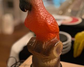 Art Deco Parrot Lamp