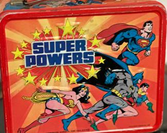 Vintage Super Powers Lunchbox No Thermos