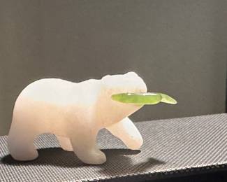 Marble Polar Bear and Jade Fish