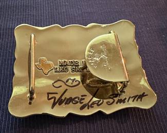Vintage Signed Buckle From Leo Smith