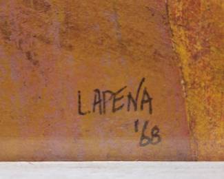 LaPena 1968 original work - signed.