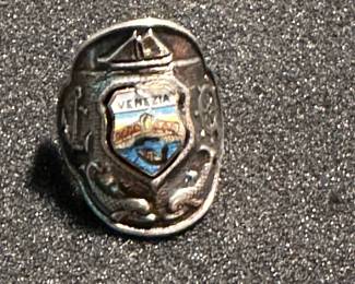 VINTAGE VENEZIA VENICE WALKING STICK BADGE / MOUNT