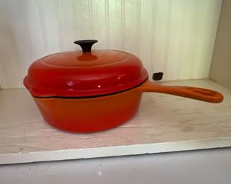 Vintage Le Creuset Enamel Cast Iron Pot