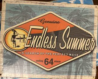Antique metal sign