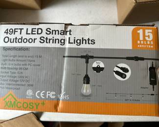49ft LED Mart Outdoor String Lights