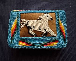 Beaded wallet