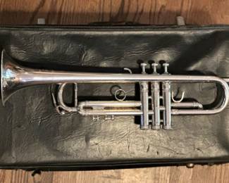 Handmade E-Benge silver trumpet