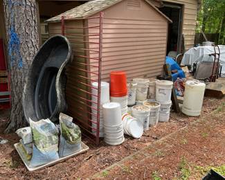 Pond, Buckets, Iron Gate,
