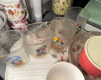 Mickey + Minnie glassware