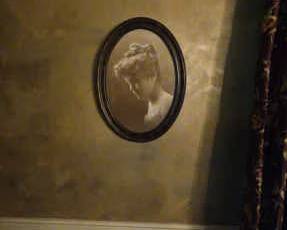 Vintage Portrait In Oval Wood Frame
