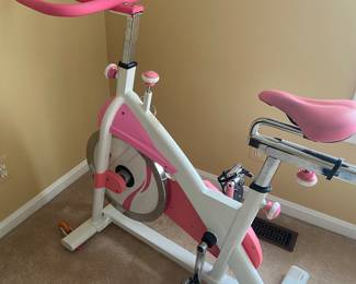 Sunny Health pink Indoor cycle 