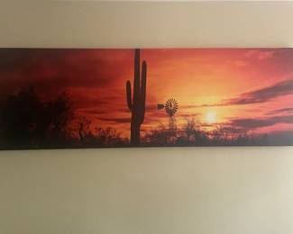 Sunset panoramic artwork