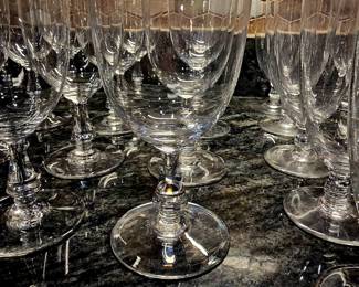 BACCARAT assorted crystal stemware $10 each