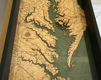 Woodchart.com Chesapeake Bay serving tray. New in box! $65