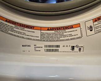 Maytag washer and dryer. stackable or side by side. $650
