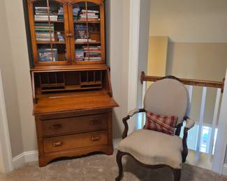 Maple secretary (32x15x72h) $295 Chair. $50