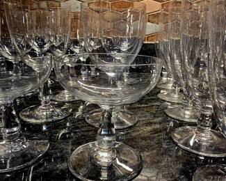 BACCARAT assorted crystal stemware $10 each