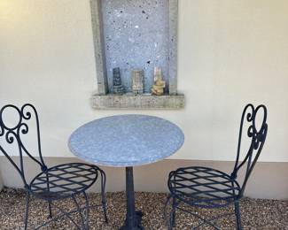 Bistro patio table set