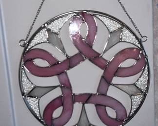 Stained glass wall art