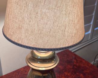 Brass lamp w/ Duck Designs