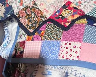 Vintage quilts, blankets and runners