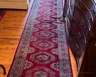 Beautiful oriental rugs and runners throughout the house !