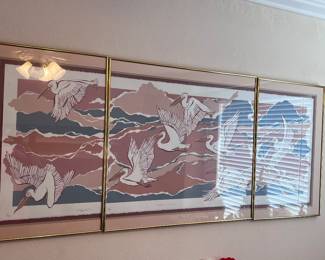 3 pc. Japanese inspired wall art